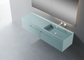 Mueble baño suspendido con 2 Cajones Consecutivos 510