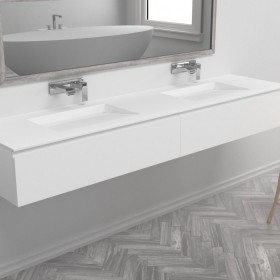 PROMOCIÓN Mueble de MDF + Doble Lavabo Corian®