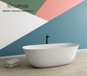 Bañera Exenta BRENDA Solid Surface (165 x 65cm)