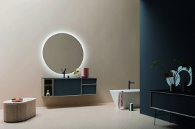 Mueble Lavabo negro 716