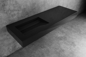HI-MACS® Lavabo de Color Intense Ultra Black a Medida 1 Seno Alabama