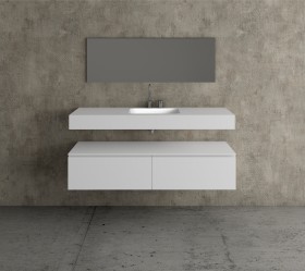 Conjunto 492 | Módulo MDF con 2 Cajones con Lavabo de SOLID COAT Principal