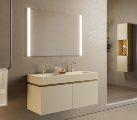 Mueble Suspendido MDF + Encimera de Hi-Macs® | 25024