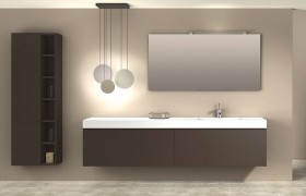 Mueble baño a medida MURCIA + Encimera de Corian 434