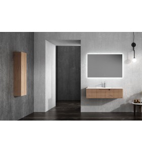 Mueble baño de Roble Macizo 1 Cajón + 1 Lavabo de Corian® 854