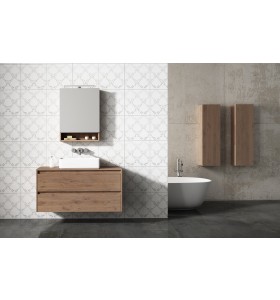 Mueble baño de Roble Macizo 2 Cajones | 856