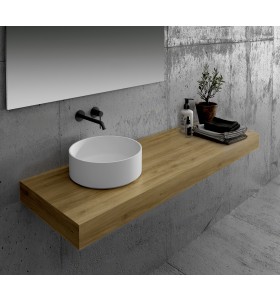  Encimera de Madera Roble Macizo Natural Cinnamon Brown