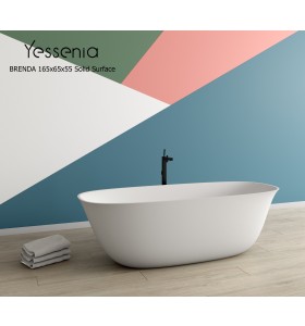 Bañera Exenta BRENDA Solid Surface (165 x 65cm)