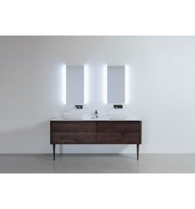Mueble de baño a medida ALICANTE + 2 Lavabo de diseño Corian® 536