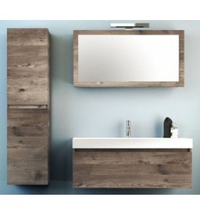 Mueble de Roble Macizo a medida con 1 Cajón + 1 Lavabo de Corian® 543