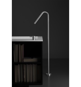 Caño Bañera Acero Inox  a suelo 960  Altura 94 cm