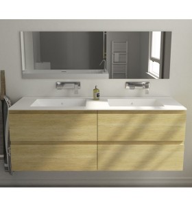 MUEBLE DE BAÑO A MEDIDA DE ROBLE NATURAL CON 4 CAJONES  | R436