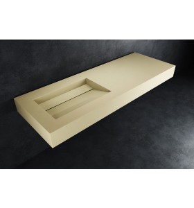 HI-MACS® Lavabo de Color Babylon Beige a Medida 1 Seno Alabama