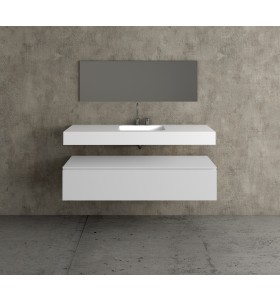 Lavabo Solid Surface KRION + Módulo MDF 1 Cajón | 491