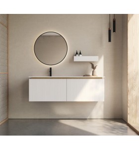 Mueble Suspendido MDF 3D + Encimera de Corian® | 25023