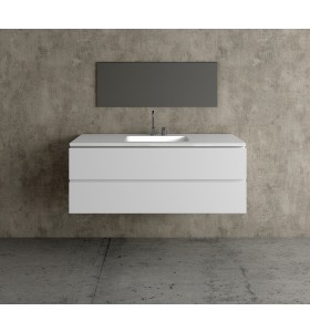 Mueble baño a Medida con 2 Cajones Superpuestos + 1 Lavabo de diseño Corian® 582