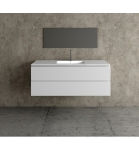 Mueble MDF de 2 Cajones + 1 Lavabo Resina Centrado 4002 Principal