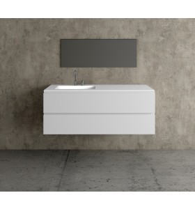 Mueble MDF de 2 Cajones + 1 Lavabo Resina Desplazado Principal