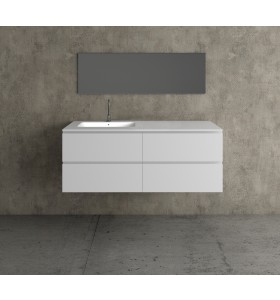 Mueble MDF 4 Cajones + 1 Lavabo de Resina Desplazado Principal