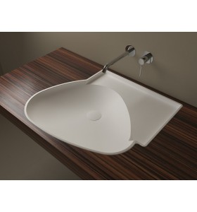 Lavabo de diseño Krion a Medida 1 Seno Stone River Fusion Detalle