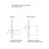 Mueble MDF a medida con 2 Cajones 3 Puertas + 1 Lavabo de diseño Corian® 507 Plano