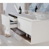 Mueble de MDF a Medida con 3 Cajones + 1 Lavabo desplazado de diseño Corian®506