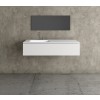 Mueble MDF de 1 Cajón + Encimera con 1 Lavabo Resina Desplazado Principal