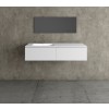 Mueble MDF de 2 Cajones + 1 Lavabo de Resina Desplazado Principal