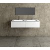 Mueble de MDF a Medida con 2 Cajones Consecutivos + 2 Lavabos de diseño Corian® 