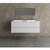 Mueble de MDF a medida con 2 Cajones Superpuestos + 2 Lavabos de diseño Corian® M583 Ejemplo