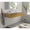 Mueble Roble Macizo con lavabo Corian Detalle