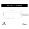 LAVABO DE CORIAN® CANADA PLANO