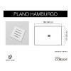 Corian HAMBURGO Platos de ducha a Medida Plano