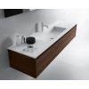 Mueble Roble Macizo con lavabo Corian 