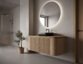 Mueble Baño Fresno Nordic 2 Cajones + 2 Puertas