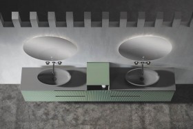 Mueble baño suspendido con 2 Cajones Consecutivos 514
