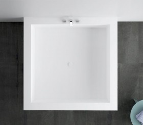 Bañera de Corian® Cuadrada Jolie (140 x 140cm)
