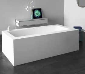 Bañera de Corian® a medida Lorraine