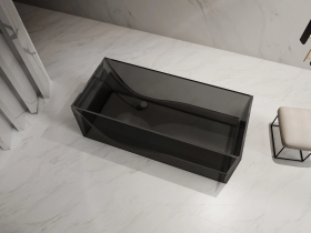 Bañera Lucie Dark Smoked Exenta Traslúcida