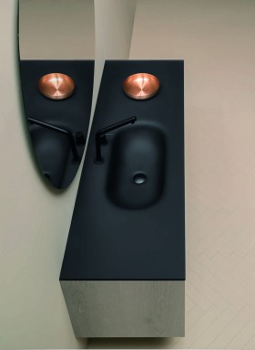 Mueble Lavabo negro 716