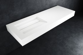 HI-MACS® Lavabo de Color Alpine White a Medida 1 Seno Alabama