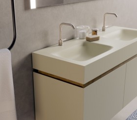 Mueble Suspendido MDF + Encimera de Hi-Macs® | 25024
