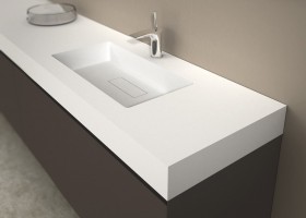 Mueble baño a medida MURCIA + Encimera de Corian 434