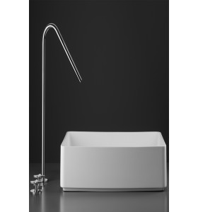 Monomando Lavabo Acero Inox 986 Altura 40/48 cm