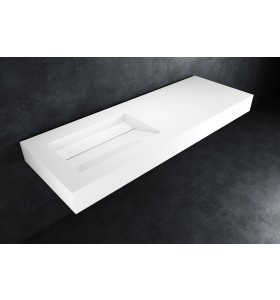 HI-MACS® Lavabo de Color Alpine White a Medida 1 Seno Alabama