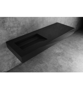 HI-MACS® Lavabo de Color Intense Ultra Black a Medida 1 Seno Alabama