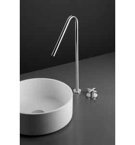 Monomando Lavabo Acero Inox 990 Altura 40/48 cm