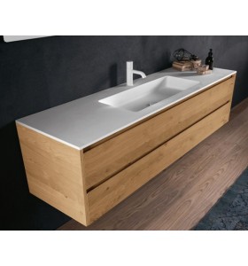 Mueble Roble Macizo con lavabo Corian Principal