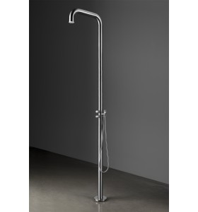 Columna de ducha a suelo Acero Inox 984 -  235 cm Altura