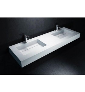 DOBLE LAVABO SOLID SURFACE 823 TEXAS